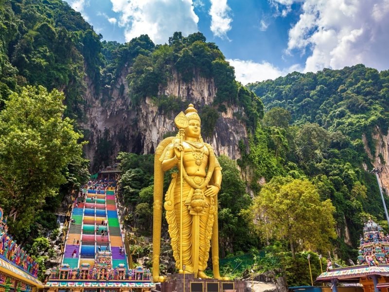 Batu,Cave,,Hinduism,Temple,In,A,Sunny,Day,In,Kuala Batu,Cave,,Hinduism,Temple,In,A,Sunny,Day,In,Kuala